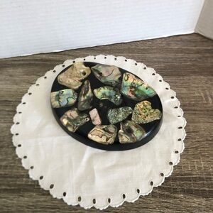 Vtg Lucite Shell Trinket Dish